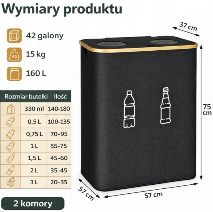 Higieniczny Organizer na Butelki 160L